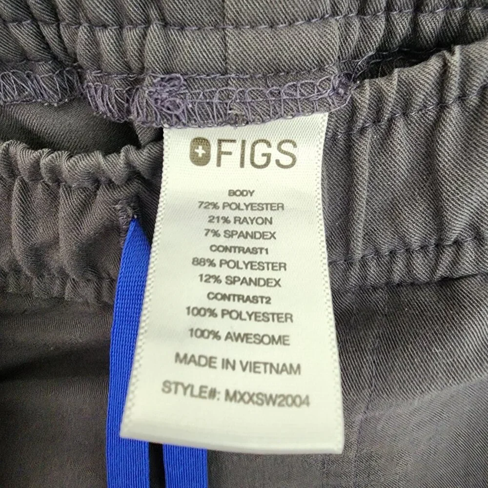 Figs Technical Collection Tansen Men’s Size XL Scrub Jogger‎ Pants Gray